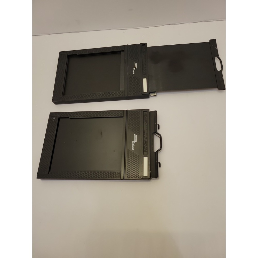 Two Fidelity Elite Deluxe 3¼x4¼ Cut Film Holder Large Format Sheet Film Graflex